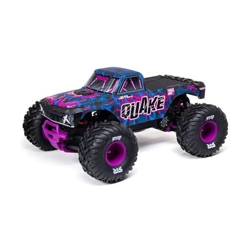 ARRMA 1:10 Quake 223S DSC 2WD RTR Brushless Monster Truck Basher – Ready-to-Run, bis 80 km/h schnell, Robustes Design, 2S/3S kompatibel, ohne Akku & Ladegerät, Lila