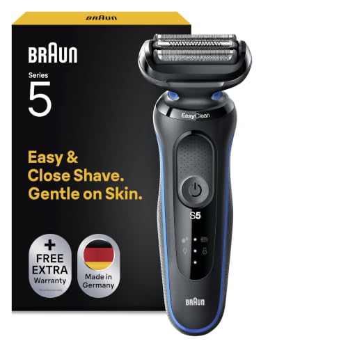 Braun Rasierer Herren Elektrisch Series 5, Rasierapparat, 51-B1000s, Blau