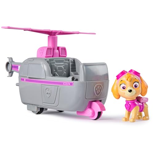 PAW PATROL, Helikopter mit Skye Spielfigur (Basis Fahrzeug, 2025), Spielzeug für Kinder ab 3 Jahren