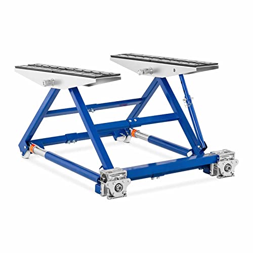 MSW Motor Technics Kompatibel mit Auto, MSW-HB-1500N Mobile Hebebühne 1.500 kg optimierte Kraftübertragung Hebebühne mobil Kipphebebühne Kurzhub-Hebebühne mobile Scherenhebebühne