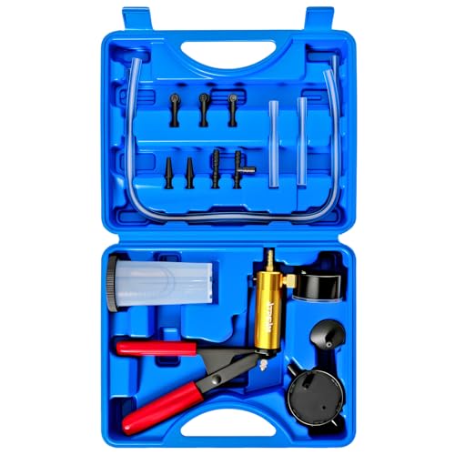 ATPEAM Vakuumpumpe für Bremsenentlüftung, Bremsenentlüftungsgerät für Auto, Motorrad und LKW, Praktische Bremsenentlüfter zum Bremsflüssigkeitswechsel und Entlüften