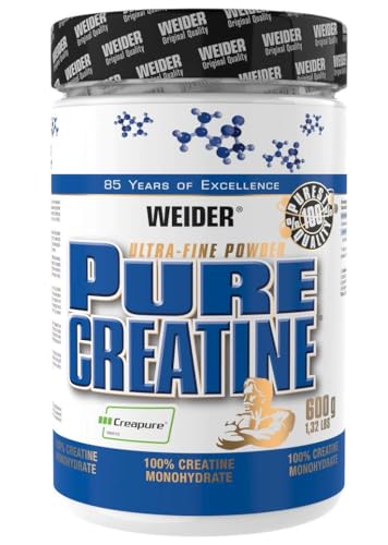 Weider Pure Creatine - Kreatin-Monohydrat - Nahrungsergänzungsmittel - Kraft- & Powertraining - 600g