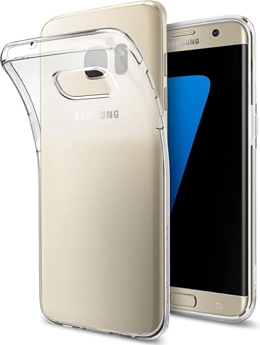 Oprimio Kristallklar Hülle für Samsung S7 Edge [Silikon Hülle] [%100 Durchsichtig] [Deutsche Material] [Ultra Dünn] Klar Handyhülle für Samsung Galaxy S7 Edge