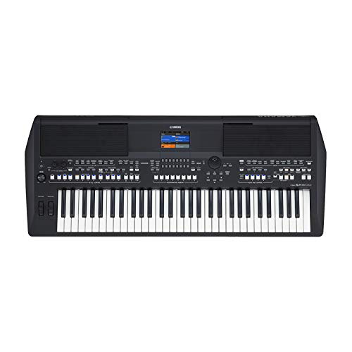 Yamaha PSR-SX600 Digital Keyboard, schwarz – Hochwertiges Digital Arranger Workstation Keyboard mit 850 authentischen Instrumentenklängen & DJ-Styles – 61 anschlagdynamische Tasten