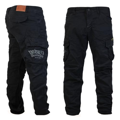 Yakuza Premium Herren Cargo Pants Hose 3752 schwarz XL