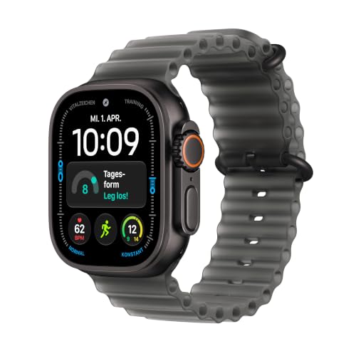 Apple Watch Ultra 4 GPS + Cellular, 49 mm Titangehäuse Schwarz