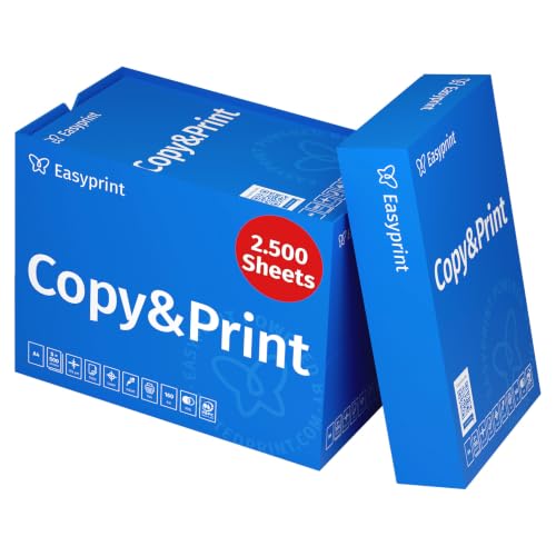 Easyprint Druckerpapier Kopierpapier 2500 Blatt 5 x 500 A4 Premium Hochweiß CIE 160 PEFC zertifiziert