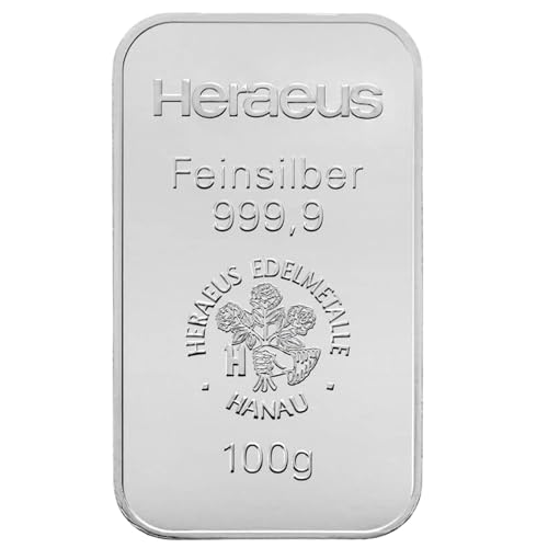 Goldschulz Silberbarren H. 100g 100 Gramm - Geschenk + Echtheitszertifikat