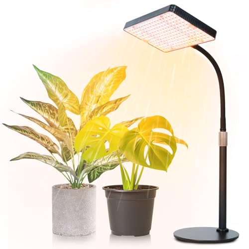 FRGROW Pflanzenlampe LED, UV-IR Vollspektrum Pflanzenlicht für Zimmerpflanzen, Pflanzenleuchte LED, Vollspektrum Pflanzenlampe 208 LEDs, Wachstumslampe für Pflanzen, Daisy Chain Funktion