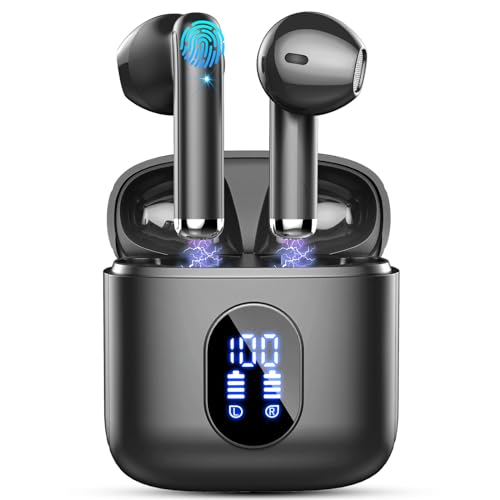Drsaec Bluetooth 5.4 Kopfhörer, In Ear Kopfhörer Kabellos Bluetooth 2026 Neu Kabellose Kopfhörer mit 4 ENC Mic, 6D Tiefer Bass, 30 Std Noise Cancelling Ear Buds, IP7 Wasserdicht Sport Ohrhörer, USB-C