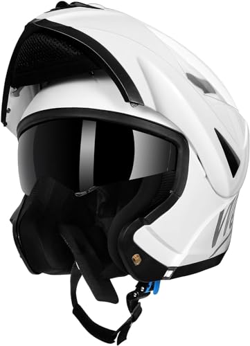 Westt Klapphelm Motorrad ECE 22.06 Zertifiziert für Roller, Scooter, Moped