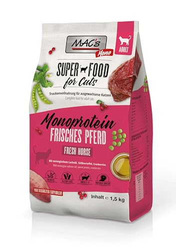 Mac's Cat Premium Katzen-Trockenfutter 1,5 kg (Monoprotein Pferd)