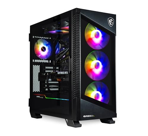 Greed® MK5 Power - High End Gaming PC - Intel Core i9 12900KF + Nvidia Geforce RTX 5070Ti 16GB - Schneller RGB Computer + 4K Raytracing Rechner - 5,2 GHZ - 32 GB DDR5 RAM - 1TB SSD - WLAN + W11 Pro