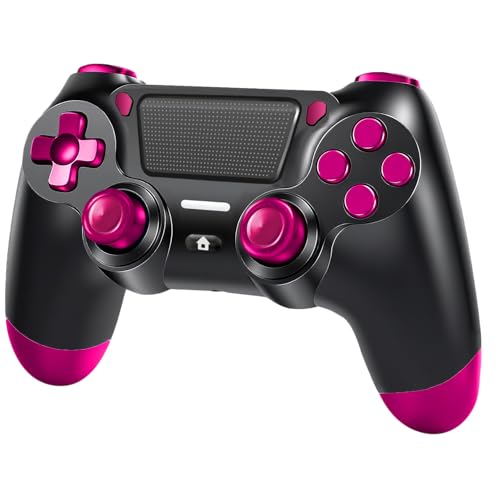 BJXOZ Wireless Controller für PS4, Gamepad mit Vibration, Audiobuchse, 6-Achsen Gyro Sensor, Screenshot, Touchpanel, Controller für PS4/Slim/Pro/PC