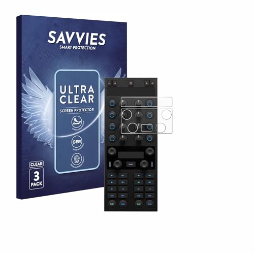 Savvies 6 Stück Schutzfolie für Native Instruments Traktor Kontrol X1 MK3 Displayschutz-Folie Ultra-Transparent