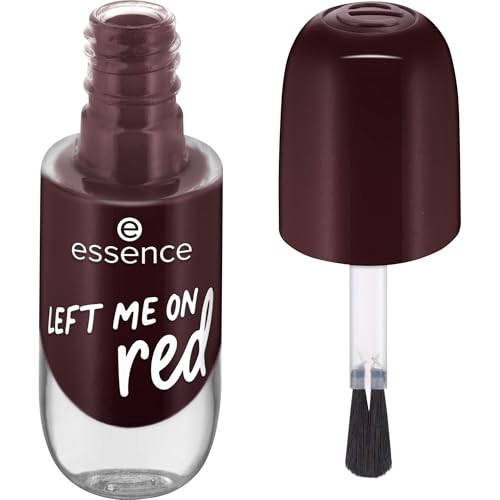 essence gel nail colour, Nagellack, Nr. 72, Rot, langanhaltend, Expressergebnis, schnelltrocknend, glänzend, farbintensiv, vegan, ohne Mikroplastikpartikel, ohne Parfüm, ohne Parabene, 1er Pack (8ml)
