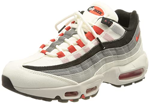 Nike Herren Air Max 95 Qs Sneaker, Summit White/Chile R, 35.5 EU