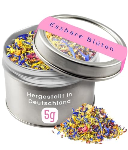 Essbare Blüten 5g Bunter Blütenmix zum Dekorieren Verfeinern