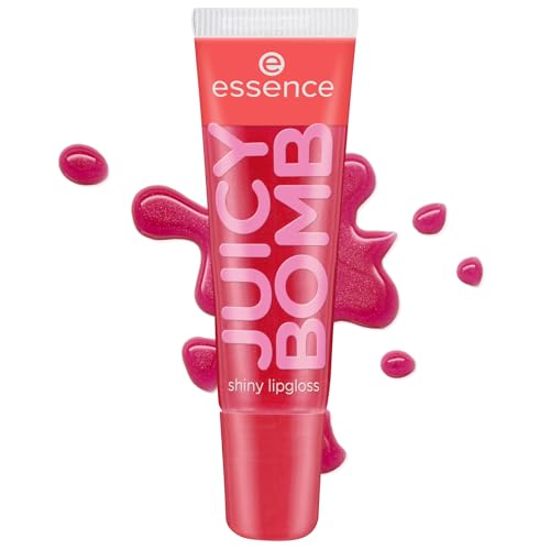 essence JUICY BOMB shiny lipgloss 104 Poppin' Pomegranate, Fruchtiger Duft