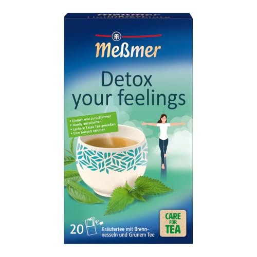 Meßmer Detox Your Feelings | Kräutermischung mit Brennnessel & Grünem Tee | 20 Teebeutel
