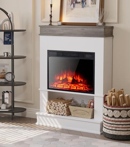 M.C.Haus Elektrischer Kamin mit Kaminablage, 23