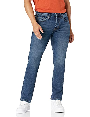 Amazon Essentials Herren Slim-Fit-Jeans - Auslauffarben, Vintage Waschung, 34W / 32L