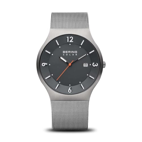 BERING Herren Uhr Solar Movement - Solar Collection mit Edelstahl und Saphirglas 14440-077