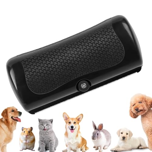 Hundebürste, Fellwunder bürste hund, Hundebürste Kurzhaar, Professioneller Entfilzungskamm für Hunde, Katzen, Pferde & Kaninchen,Rutschfeste Bürste mit Edelstahlzähnen & ergonomischem Griff