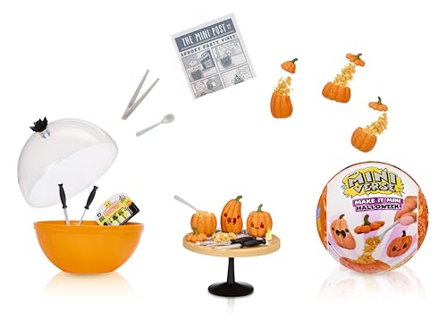 MGA's Miniverse Make It Mini Halloween 2025 - Sammlerstücke, Geheimnisvolle Blindverpackung, Gruseln, Kunstharz-Basteln, Lebensmittelnachbildungen, Nicht ESSBAR - Sammler ab 8 Jahre