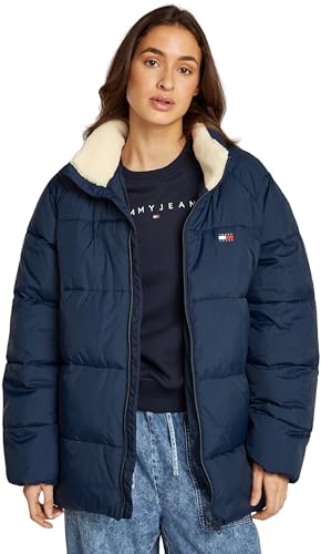Tommy Jeans Herren Pufferjacke Warm, Blau (Dark Night Navy), M