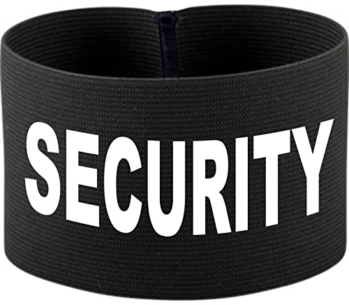 DRUCKREICH Armbinde Bedruckt mit SECURITY / 3304 - Schwarz, Senior, Unisex, Erwachsene, Sportler, Vielseitig