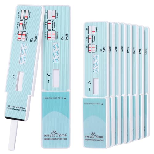 10×Drogentest Cannabis Marihuana Haschisch THC Einzel Panel- Drogenschnelltest Urintest Teststreifen Easy@Home– #EDTH-114
