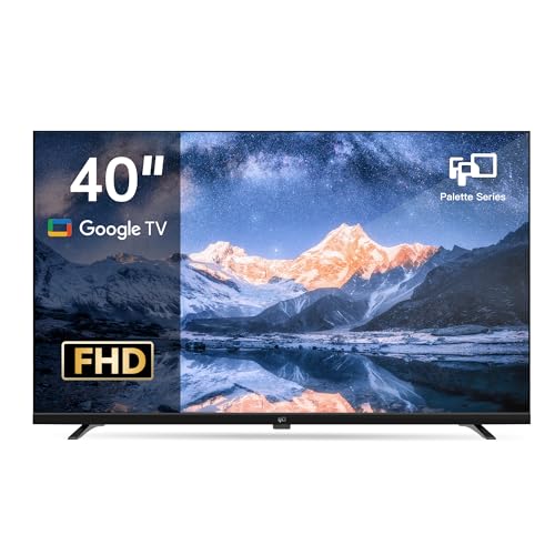 FPD 40 Zoll (102 cm) Fernseher, Full HD Smart TV mit Google TV, Google Play integriert, HDR 10, Dolby Audio, Sprachfernbedienung, 1080p Flat Screen Television (CG40-P1)
