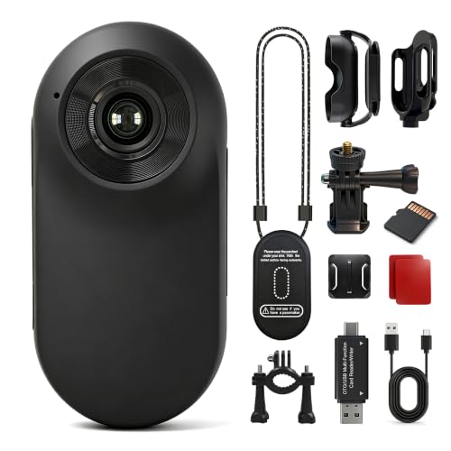 Frelisty Bodycam Körperkamera Mini mit Magnetanhänger,26g Kleine Action Cam