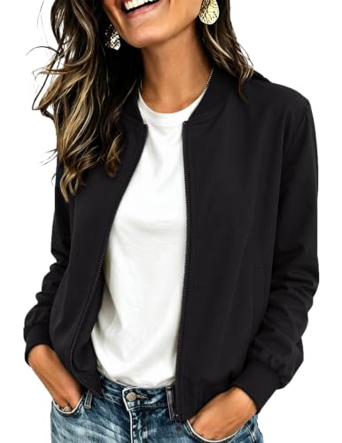 Hotouch Jacke Damen Übergangsjacke Winter Bomberjacke Leicht Blouson
