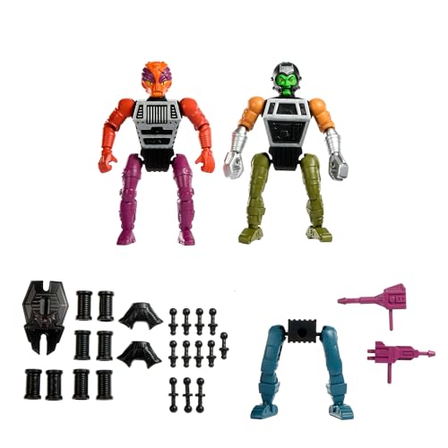 Masters of the Universe Origins Actionfigur Deluxe Multi Bot ca. 14,7 cm groß, böser Roboter mit Waffen, detailreiches Design mit 43 modularen Teilen, JKC46