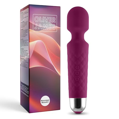 Vibrator für Frauen - Leises und Starkes Massagegerät + Akku - Sexspielzeug mit 20 Vibrationsmuster und 8 Geschwindigkeitsstufen - Kabelloser Dildo für Klitoris, G Spot - Oliver James