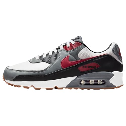 NIKE FB9658-100 Air Max 90 Herren White/Team RED-COOL Grey-Black EU 42