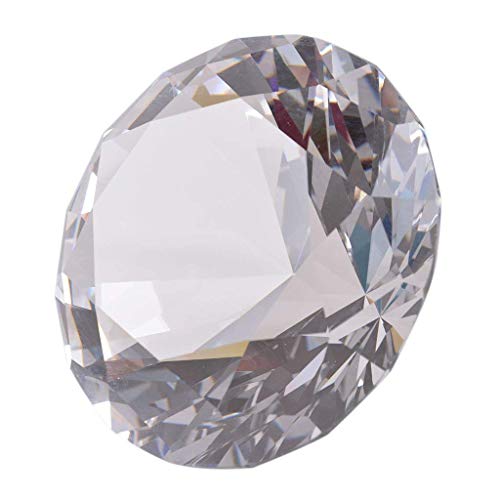 LONGWIN 60 mm W Kristall-/Diamant-Briefbeschwerer, Ornament, für Zuhause, Dekoration, farblos