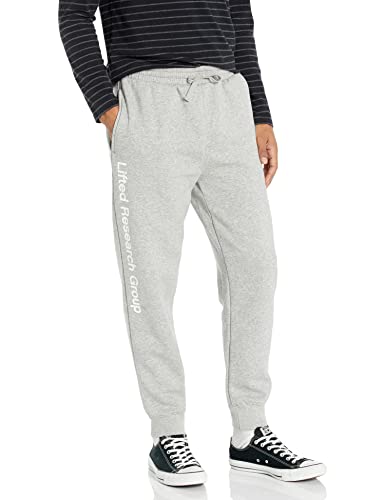 LRG Herren Lifted Script Jogger Trainingshose, Ash Heather, 36-41