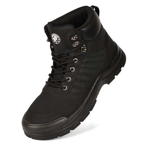 ANGRYRAM Arbeitsschuhe Herren Leicht Sicherheitsschuhe Herren Atmungsaktiv Arbeitsschuhe Damen rutschfest Sicherheitsschuhe Damen Sportlich Arbeitsstiefel Hoch Stahlkappenschuhe