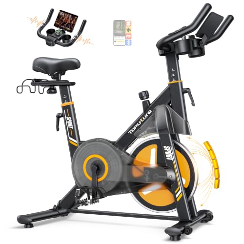 Toputure Neu'26 Heimtrainer Fahrrad mit Elektr. LED-Touchmonitor & 3-App