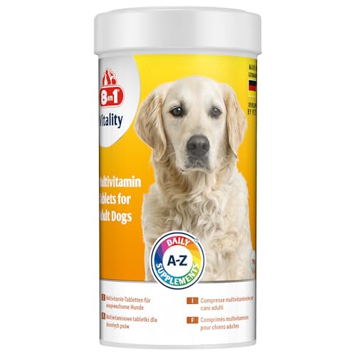 8in1 Multivitamin Tabletten Adult - zur Nahrungsergänzung bei erwachsenen Hunden, 1 Dose (70 Tabletten)