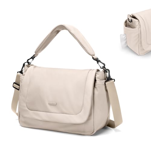 GOLF QUALITY 22L Puffer Wickeltasche Tragetasche, große Kapazität Baby Wickeltasche Reisetaschen Umhängetasche Krankenhaus Tasche für Mama, Aprikose
