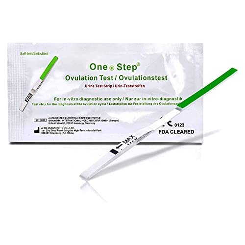 One+Step Ovulationstest mit optimaler Sensitivität - Fruchtbarkeitstest für Frauen - Ovulationstests für Eisprung - 100 Stück