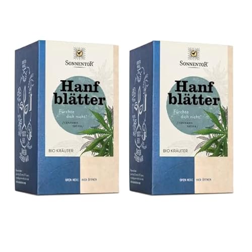 Sonnen tor 2x bio Hanfblätter Tee Doppelkammerbeutel (27 g) - AT-BIO-301