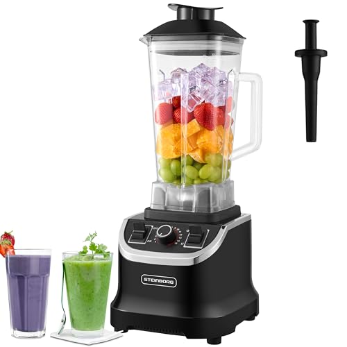 Hochleistungsmixer Professioneller Standmixer 2L BPA Frei Smoothie Maker Gastro Universalmixer Power Profi Mixer Küchenmixer Blender Multifunktionsmixer Multi Zerkleinerer 1.500W 28.000 U/min.