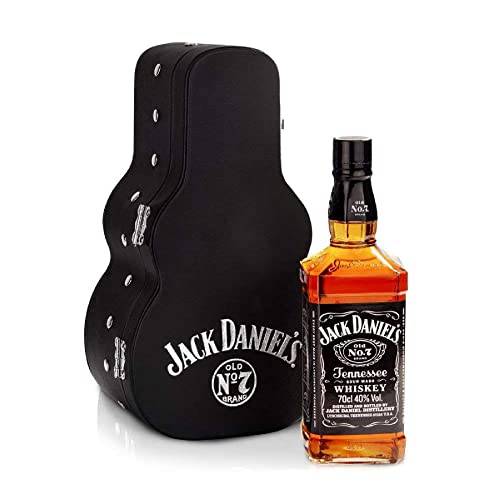 Jack Daniel's Old No.7 - Tennessee Whiskey - Guitar Case Edition - Ein hochwertiges Geschenk - Karamell, Vanille und Noten von Eichenholz - 0.7L/40% Vol.