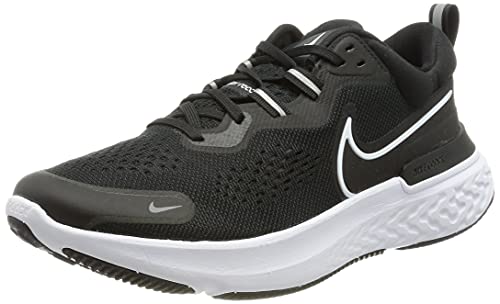 Nike Herren React Miler 2 Running, Black/White-Smoke Grey, 38.5 EU