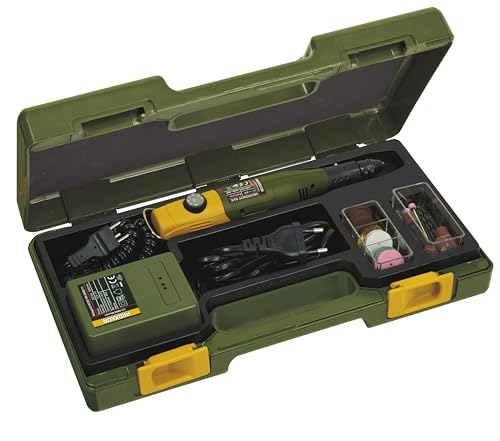 PROXXON MICROMOT 60/EF Multifunktionswerkzeug-Set, 40 W, Schleifer, Bohrmaschine & Fräse, 5.000–20.000 U/min, 43 Zubehörteile, Netzgerät & Koffer